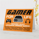Gamer voor het leven kaart (Gele Bloem)