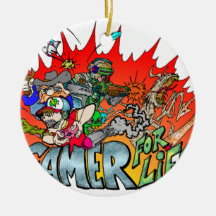 Gamer voor het Leven Keramisch Ornament