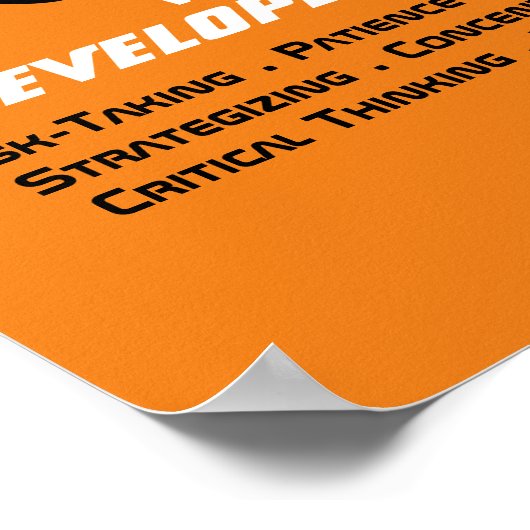 Gamer voor het leven poster (Hoek)