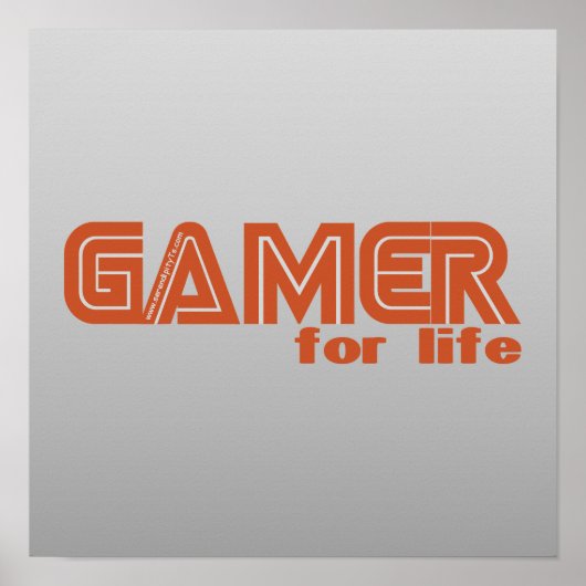 Gamer voor het leven poster (Voorkant)