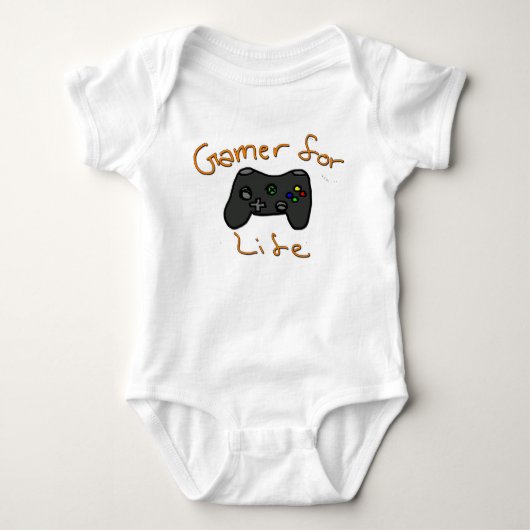 Gamer voor het leven romper (Voorkant)