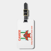 Gamer voor het was de roolRetrostijl Bagagelabel (Voorkant verticaal)