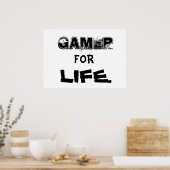 Gamer voor Life-poster Poster (Keuken)