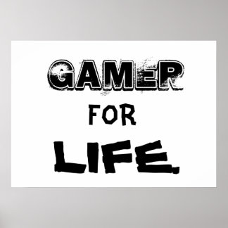 Gamer voor Life-poster Poster