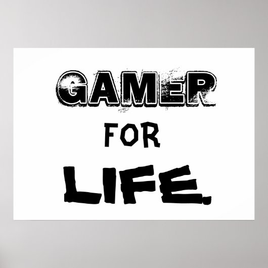 Gamer voor Life-poster Poster (Voorkant)