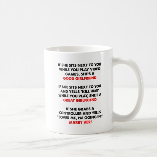 Gamer Vriendin Funny Mug Koffiemok (Rechts)