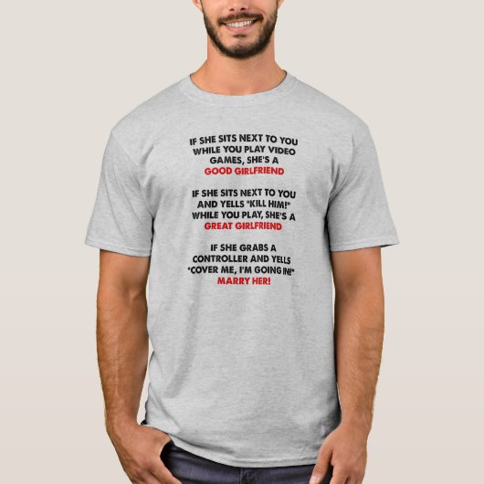 Gamer Vriendin Grappige Tshirt (Voorkant)