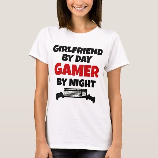 Gamer-Vriendin T-shirt (Voorkant)