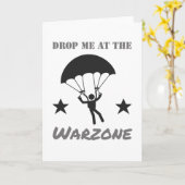Gamer Warzone Parachute Skydive Gamer Kaart (Gele Bloem)