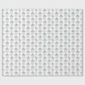 Gamer WASD spel over gaming bruiloft Cadeaupapier (Vlak)