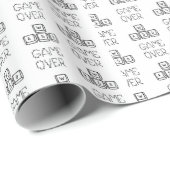 Gamer WASD spel over gaming bruiloft Cadeaupapier (Rol Hoek)