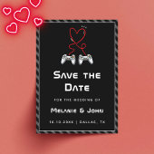 Gamer Wedding Geek Love Romantic Player 1 2 Funny Save The Date