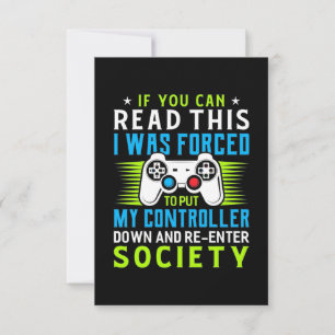 Gamer werd gedwongen om mijn controller te zetten bedankkaart