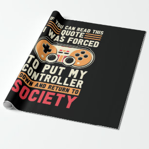Gamer werd gedwongen om mijn controller te zetten cadeaupapier