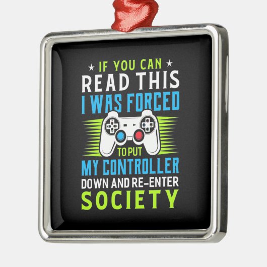 Gamer werd gedwongen om mijn controller te zetten metalen ornament (Links)