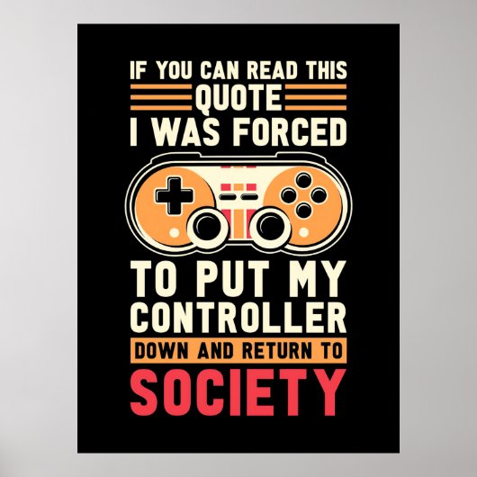 Gamer werd gedwongen om mijn controller te zetten poster (Voorkant)