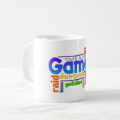 Gamer Word Art-Mok Koffiemok (Voorkant links)