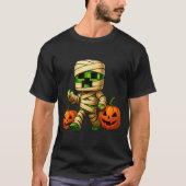 Gamer Xel Pumpkin Mummy Men Kids Boy Halloween Fun T-shirt (Voorkant)