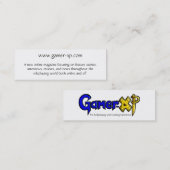 Gamer-XP Mini Visitekaartje (Voorkant / Achterkant)