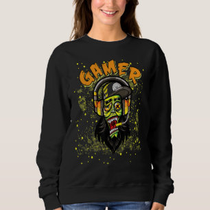 Gamer Zombie stoort de Teen Gamers niet Trui