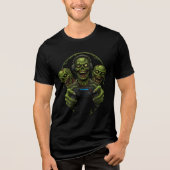 Gamer Zombies Tri-Blend Shirt (Voorkant)
