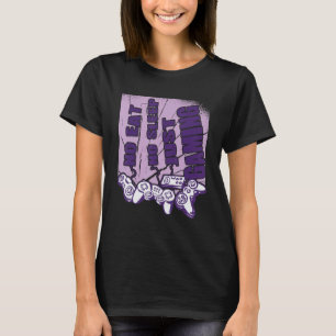 Gamer zonder slaap alleen gaming- en videospellen t-shirt