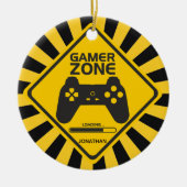 Gamer Zone Video Gaming Ornament (Voorkant)