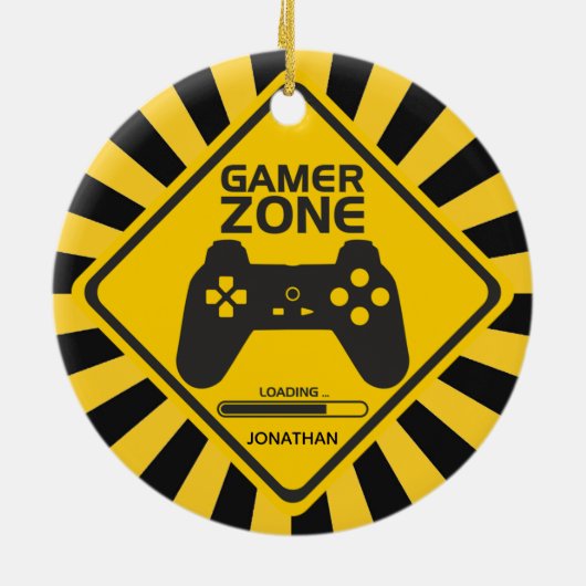 Gamer Zone Video Gaming Ornament (Achterkant)