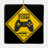 Gamer Zone Video Gaming Ornament (Achterkant)