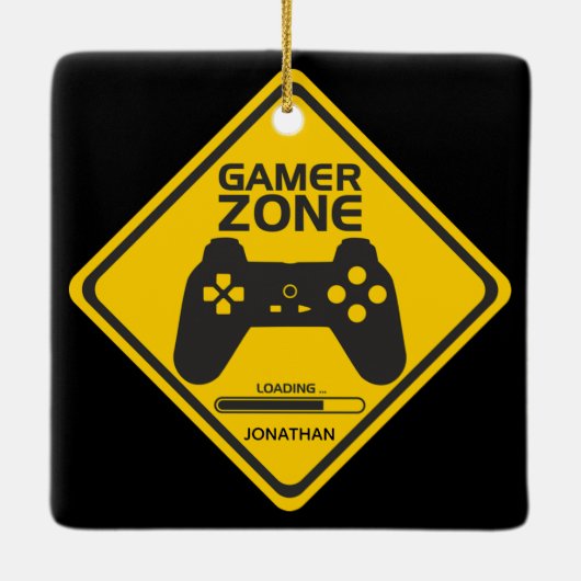 Gamer Zone Video Gaming Ornament (Achterkant)