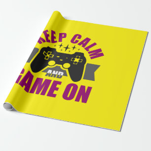 Gamer zorgt ervoor dat je rustig kunt blijven spel cadeaupapier