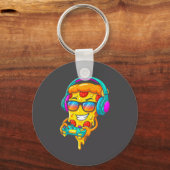 Gamer Zza Slice Video Gaming Boy Enthusiast Gamer  Sleutelhanger (Voorkant)