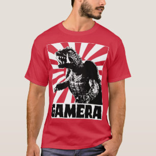 GAMERA 1965 Rijzende zon voor rode t - shirts