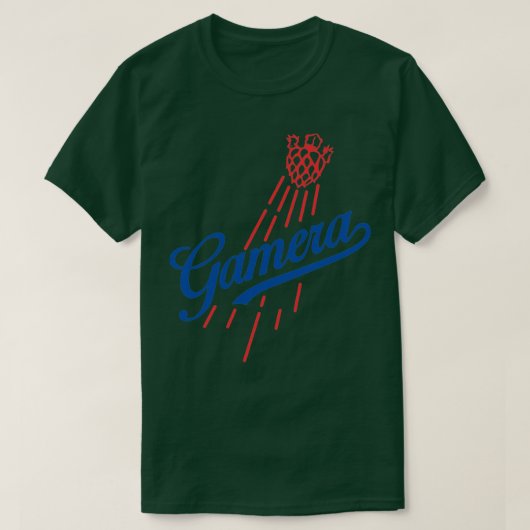 GAMERA Baseball style T-shirt (Design voorkant)
