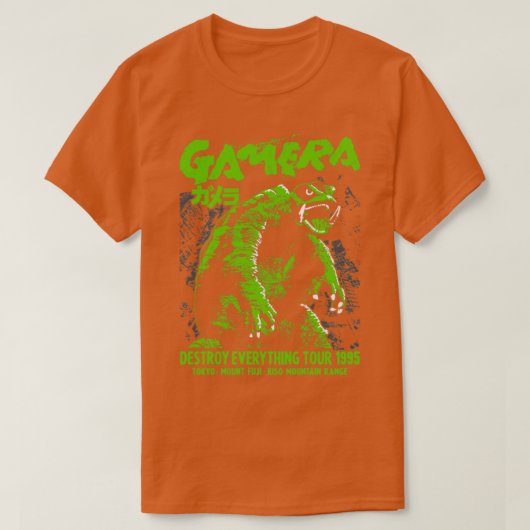 GAMERA Destroy Everything Tour 1995 T-shirt (Design voorkant)