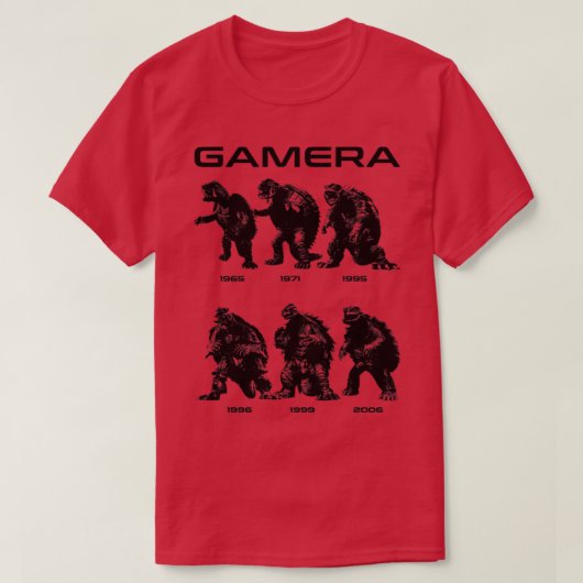 GAMERA JAREN T-SHIRT (Design voorkant)