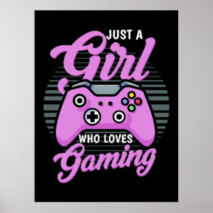 Gamercadeau   Alleen een meisje dat van games houd Poster