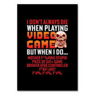 Gamercadeau als ik videospel speel kaart