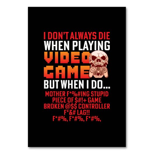 Gamercadeau als ik videospel speel kaart (Voorkant)