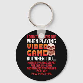 Gamercadeau als ik videospel speel sleutelhanger