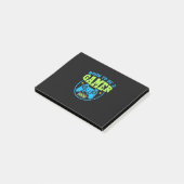 Gamercadeau | Geboren als gamer Post-it® Notes (Schuin)