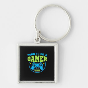 Gamercadeau   Geboren als gamer Sleutelhanger