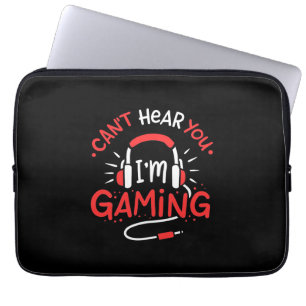 Gamercadeau Kan je hier niet komen, ik ben aan h Laptop Sleeve