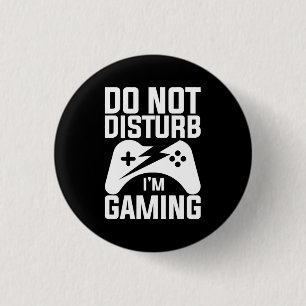 Gamercadeau Verstoort me niet bij het spelen Ronde Button 3,2 Cm