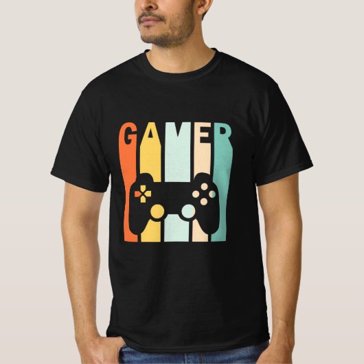Gamercadeau | Vintage gamerretro T-shirt (Voorkant)
