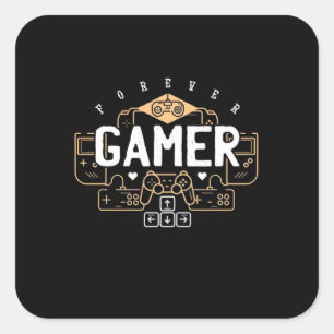 Gamercadeau Vroever Gamer Vierkante Sticker