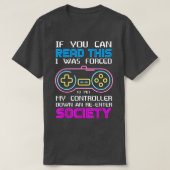 Gamercadeaus voor tien jongens als je deze V kunt  T-shirt (Design voorkant)