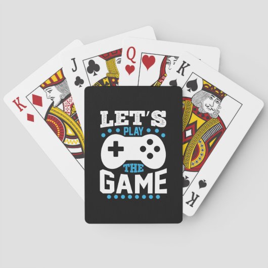 Gamercadeautjes spelen het spel pokerkaarten (Achterkant)