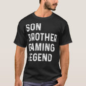 Gamercadeautjes voor 10-jongens Beste kerstgames T-shirt (Voorkant)
