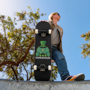 Gamerchaun Gamer Gamen Games St Patrick's Day Persoonlijk Skateboard